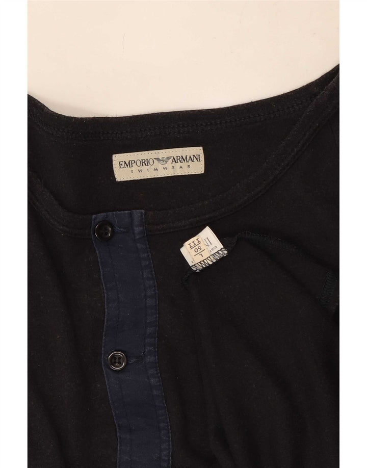 Armani Exchange muška majica dugih rukava s grafikama, veliki sivi pamuk