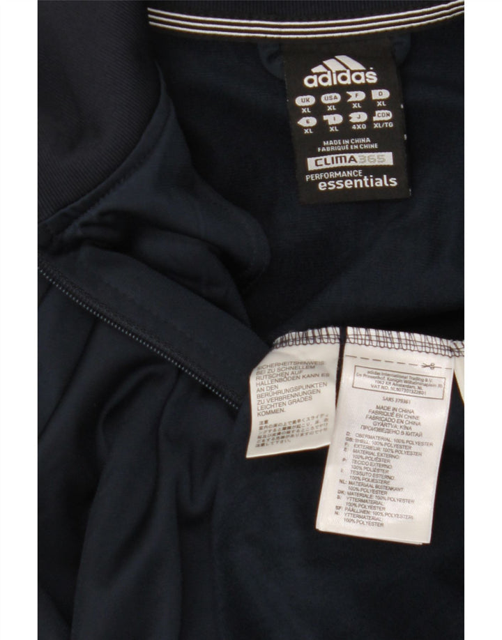 ADIDAS muška trenirka Climalite Gornja jakna XL tamnoplavi poliester