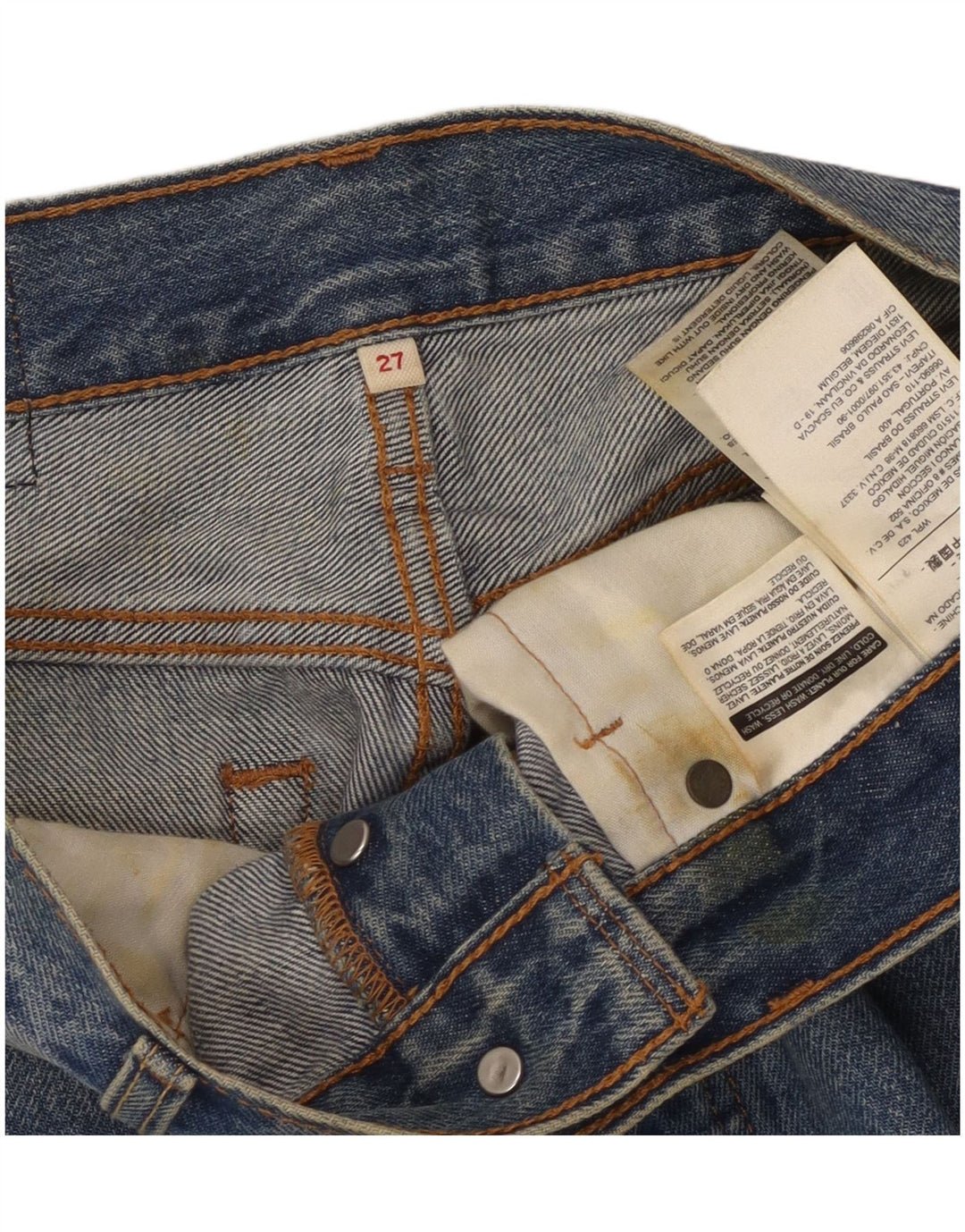 Levi's ženska traper suknja W27 Mala plava pamuk