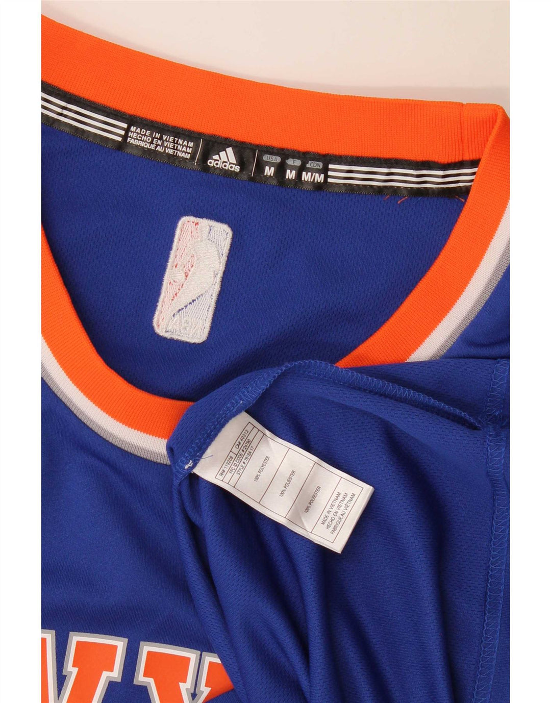 Adidas muška majica New York Knicks Graphic Top srednje plavi poliester