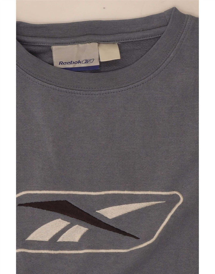 Reebok muška majica s grafičkim motivima srednje plave boje