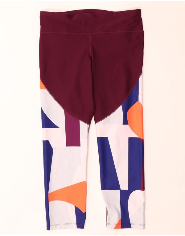 Under Armour Ženske Heat Gear Graphic Leggings UK 14 Velike Višebojne