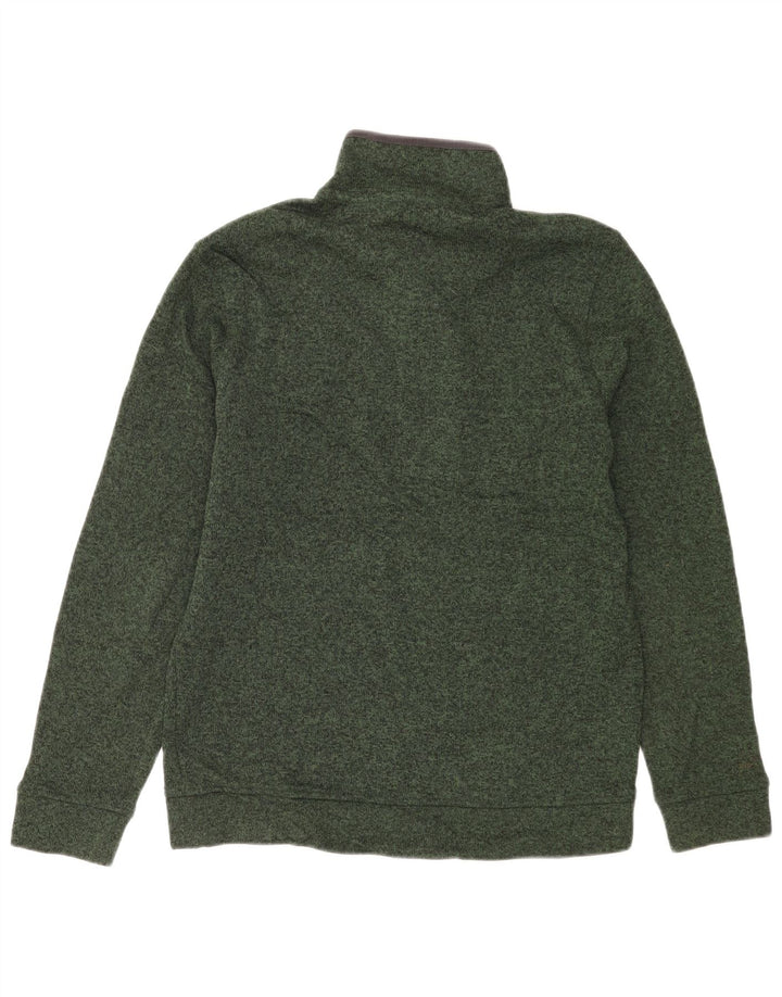Eddie Bauer muška dukserica s dugmadima i izrezom srednje zelene boje