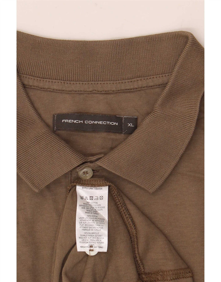 French Connection muška polo majica XL smeđi pamuk