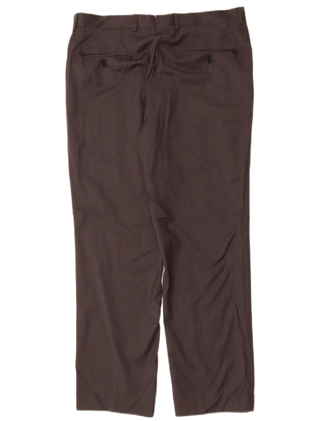 MASSIMO DUTTI Muške hlače ravnog odijela EU 42 Large W32 L32 Crna vunena