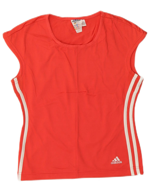 ADIDAS ženski kratki prsluk UK 12 Srednje crveni poliamid