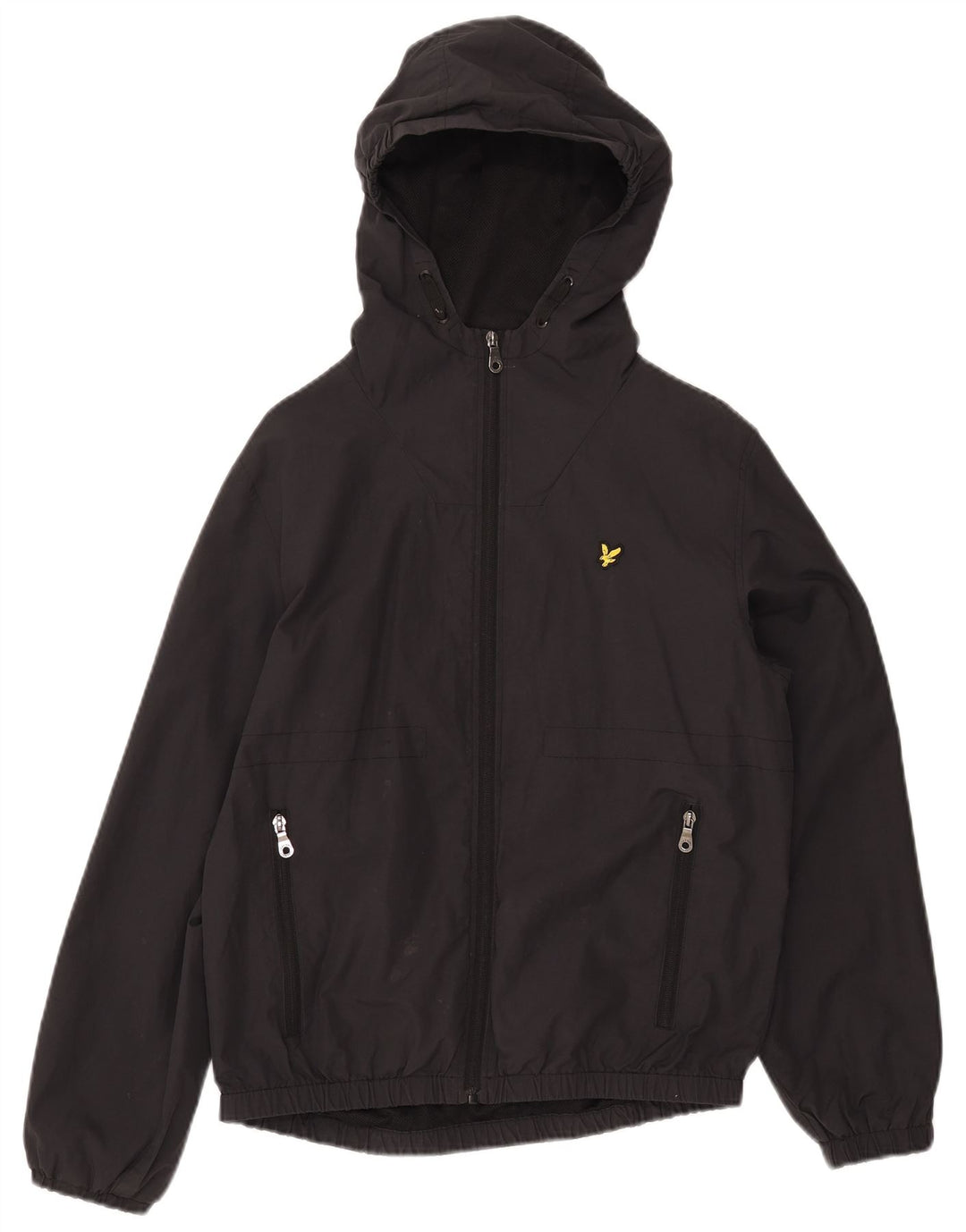 Bomber jakna s kapuljačom LYLE & SCOTT 14-15 godina, crni pamuk