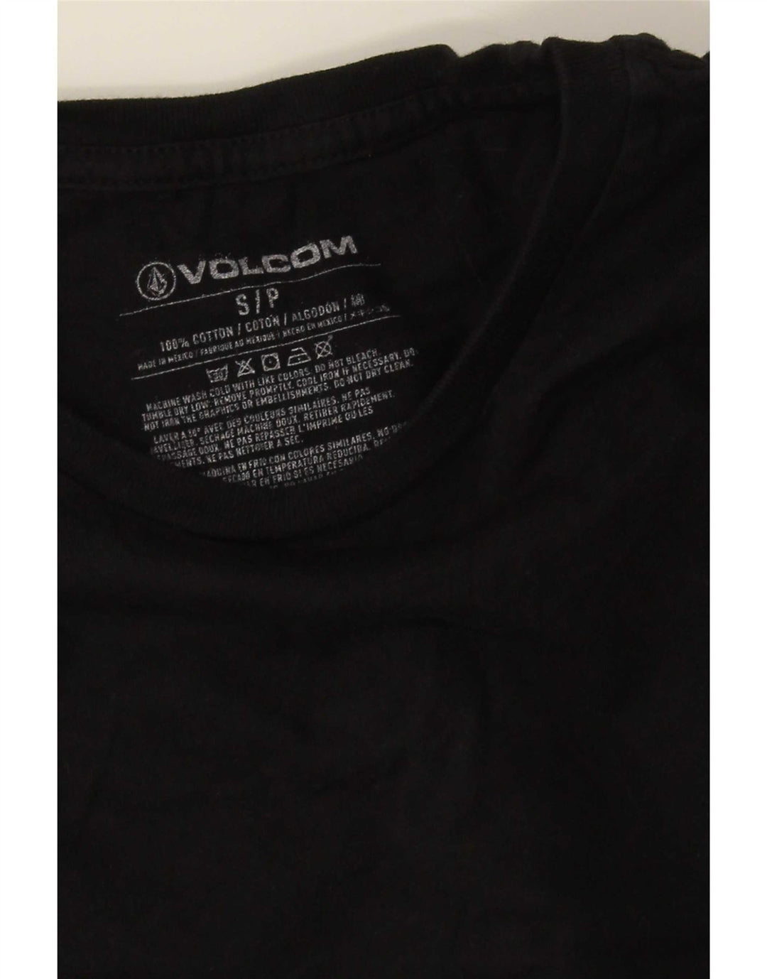 Volcom muška majica dugih rukava s grafikama, mala, crna pamučna
