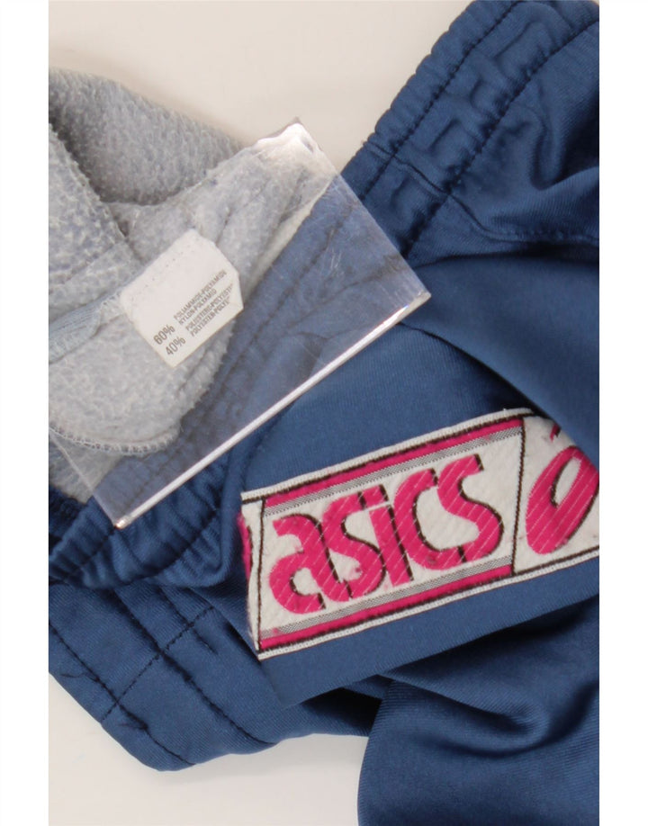 Asics muške grafičke hlače za trenirku srednje plave boje od poliamida