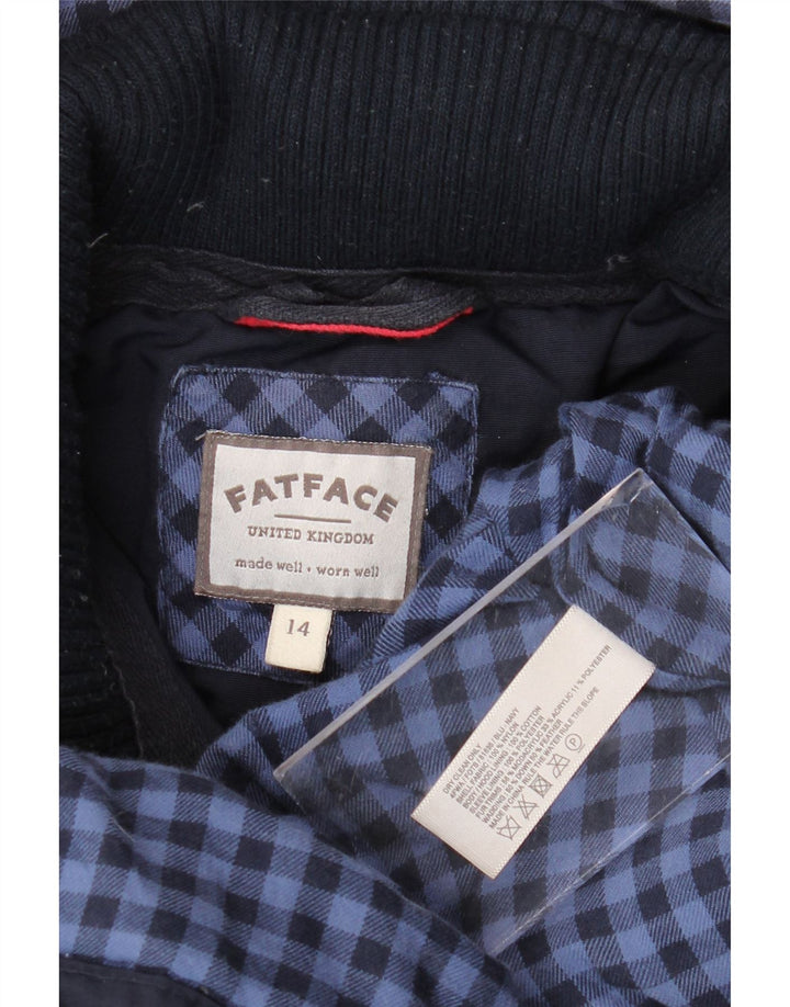 Fat Face ženska parka jakna s kapuljačom UK 14 Srednje tamnoplavi najlon