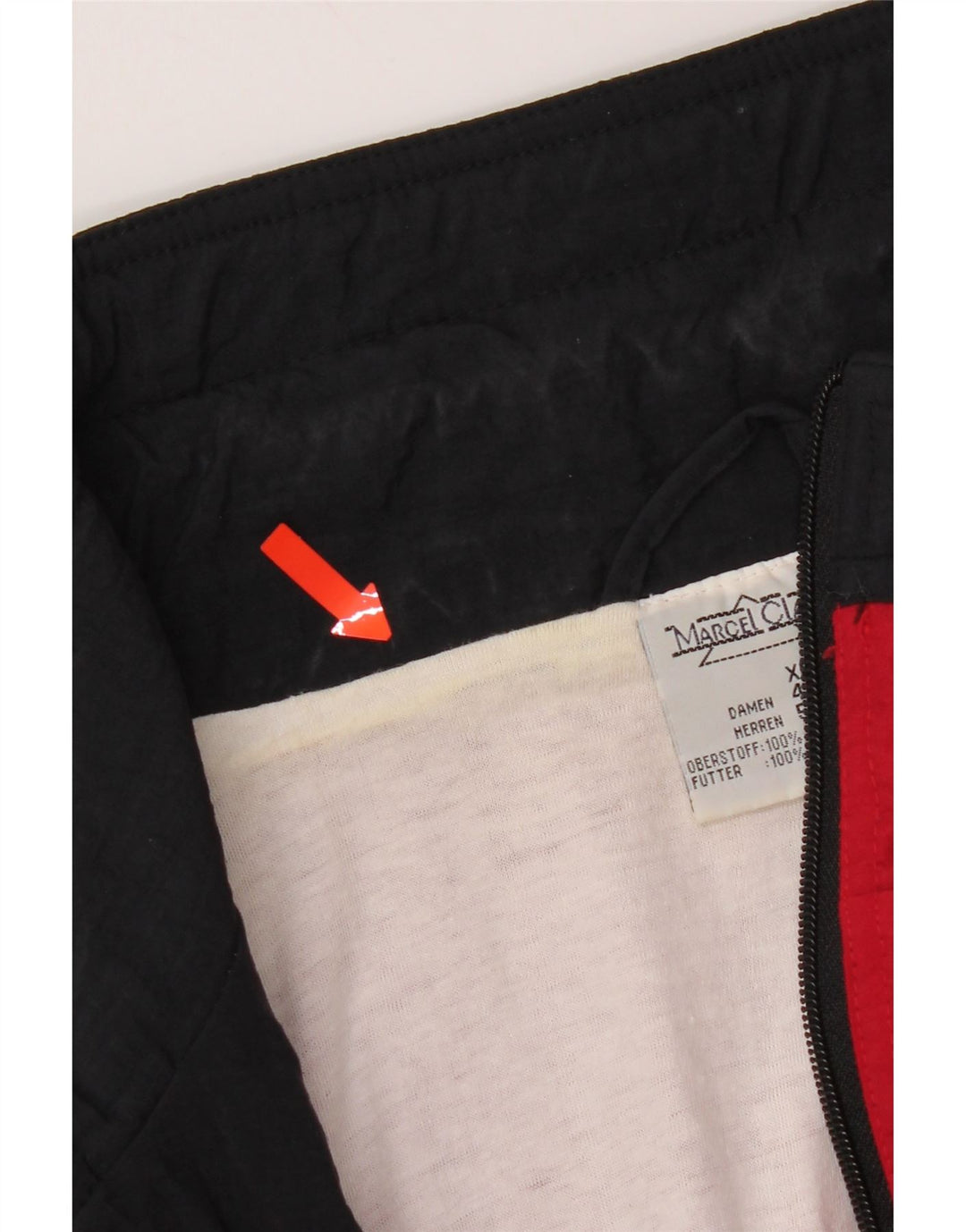 Muška anorak jakna Marcel Clair UK 42 XL Crvena poliamidna boja