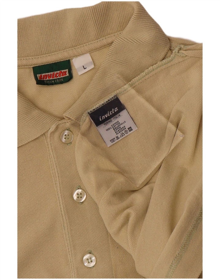 INVICTA muška polo majica velika bež pamuk