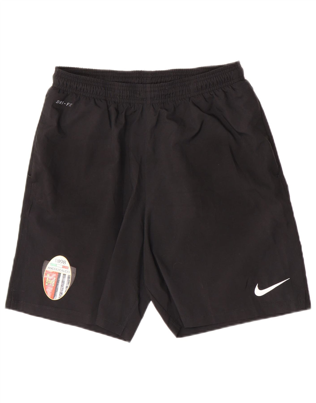 Nike Mens Ascoli Calcio 1898 Sportske kratke hlače, veliki crni poliester