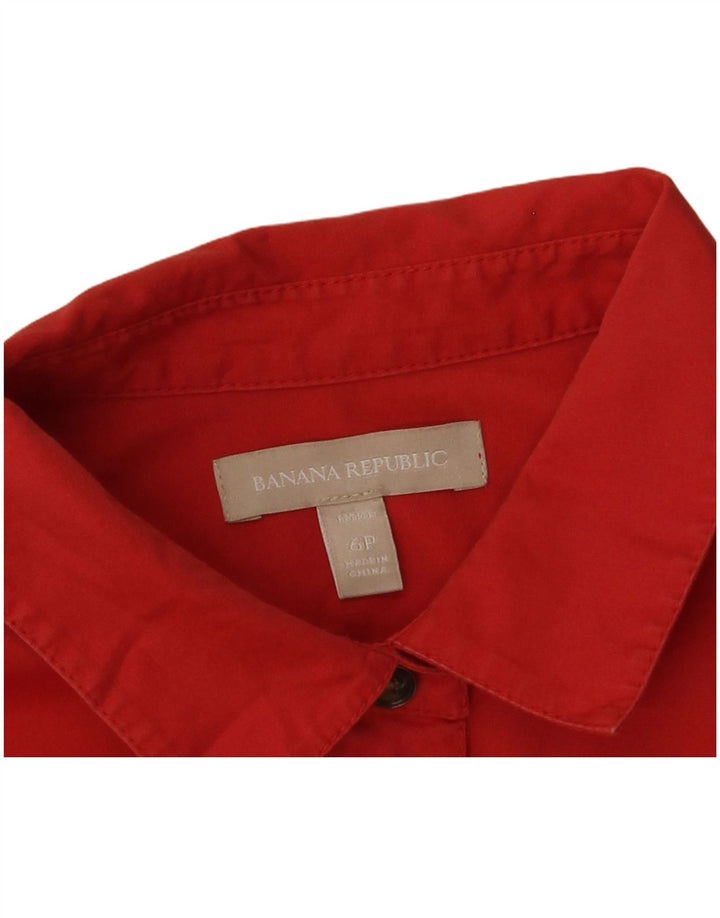 BANANA REPUBLIC Ženska pulover košulja kratkih rukava, US 6, srednje crvena
