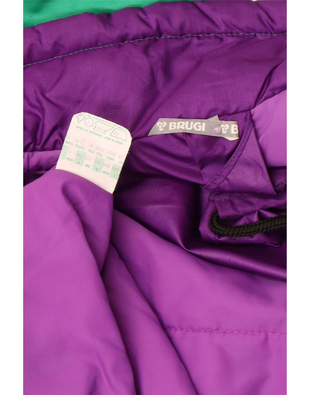 Brugi ženski skijaški kombinezon IT 48 XL Green Colourblock Poliester Retro