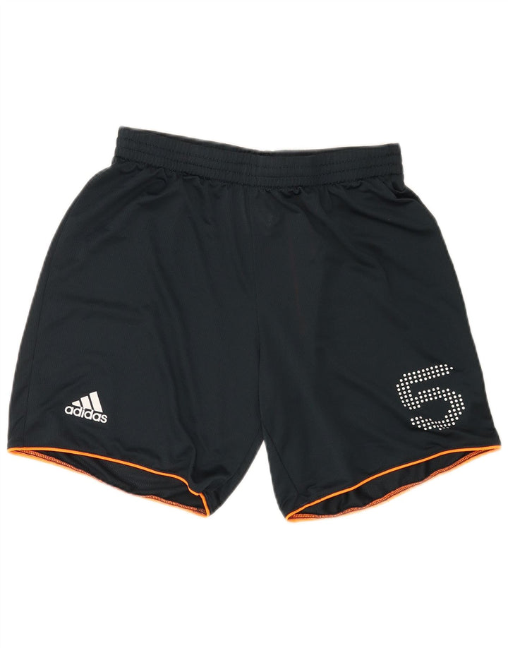 Adidas muške sportske kratke hlače s grafičkim motivima srednje tamnoplave boje od poliestera