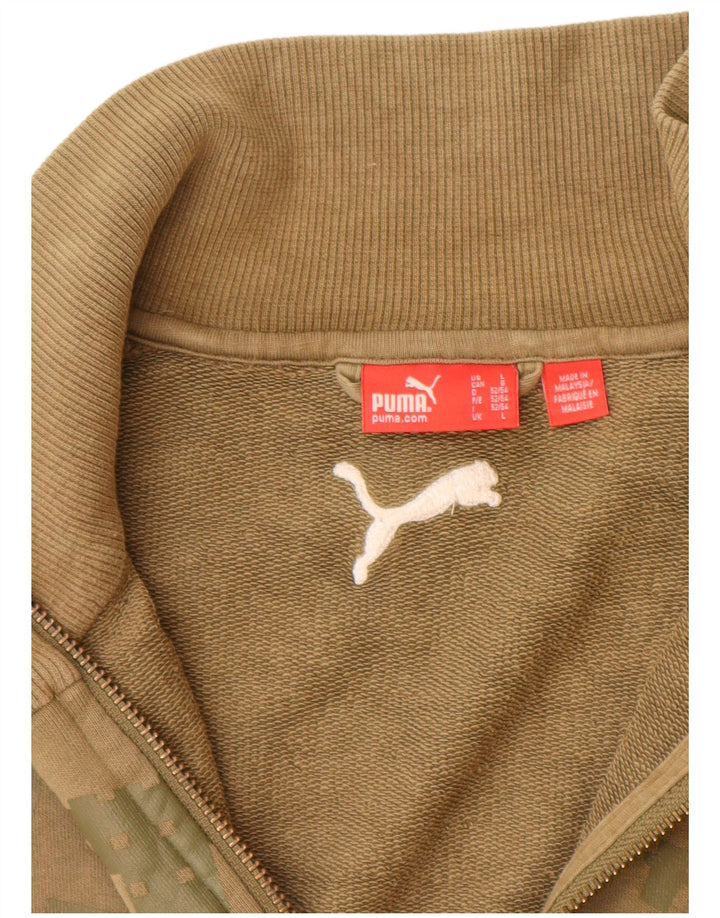 PUMA muška trenirka s grafičkim motivima, velika kaki jakna