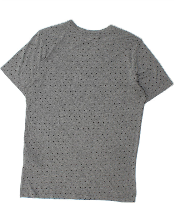 NIKE Mens Athletic Cut T-Shirt Top Medium Grey Spotted Polyester Vintage Nike and Second-Hand Nike from Messina Hembry 