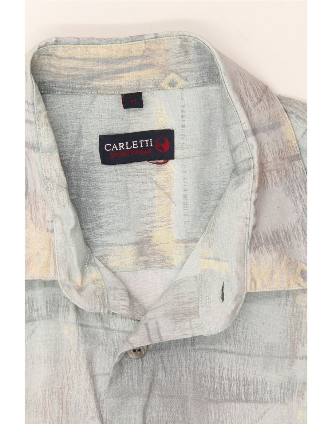 CARLETTI Mens Short Sleeve Shirt XL Multicoloured Patchwork Vintage Carletti and Second-Hand Carletti from Messina Hembry 