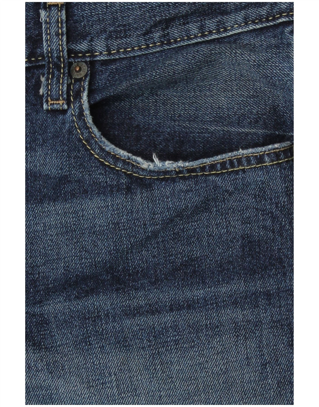Hollister muške Bootcut traperice W38 L30 tamnoplavi pamuk
