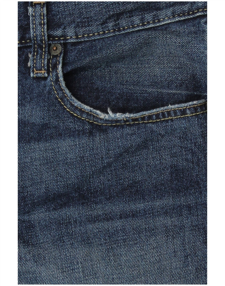 Hollister muške Bootcut traperice W38 L30 tamnoplavi pamuk
