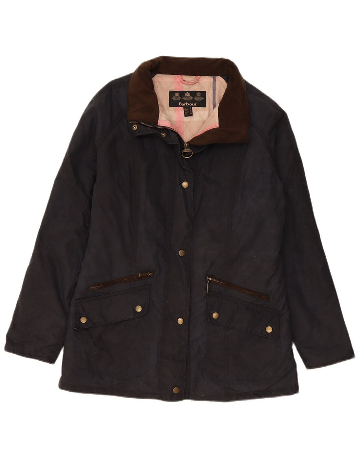 Barbour ženska jakna vjetrovka UK 14 Large tamnoplavi pamuk