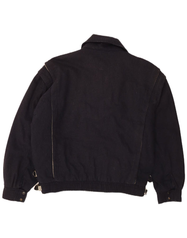 POP 84 muška bomber jakna UK 42 XL tamnoplava vuna