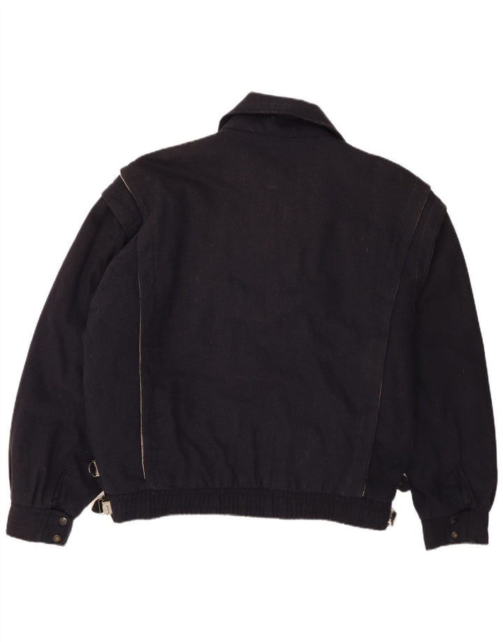 POP 84 muška bomber jakna UK 42 XL tamnoplava vuna