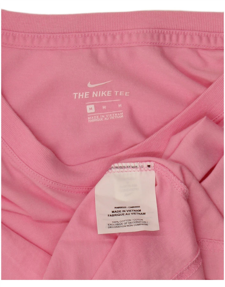 NIKE ženska majica kratkih rukava s grafičkim motivima, UK 14 srednje ružičasti pamuk