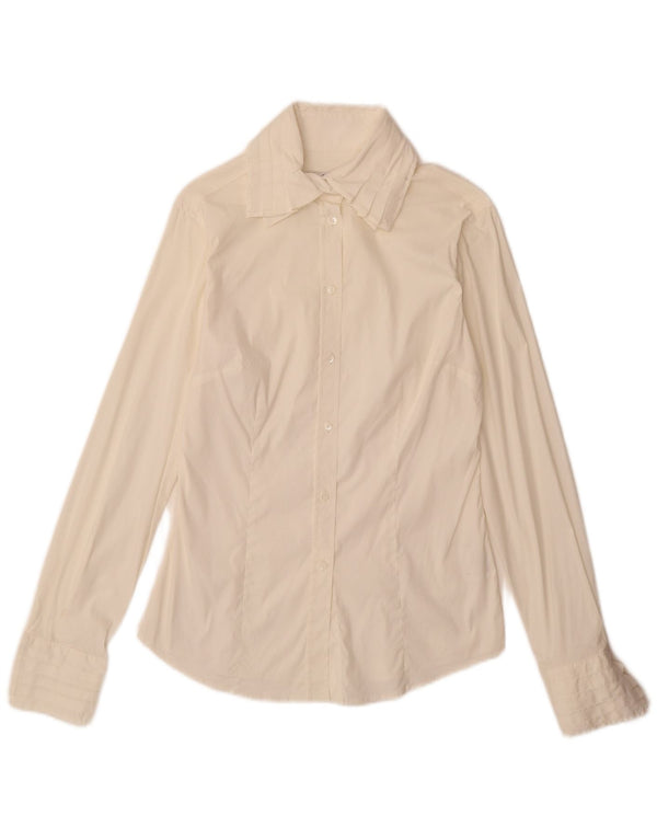 Gant ženska košulja UK 12 Srednje sivobijeli pamuk