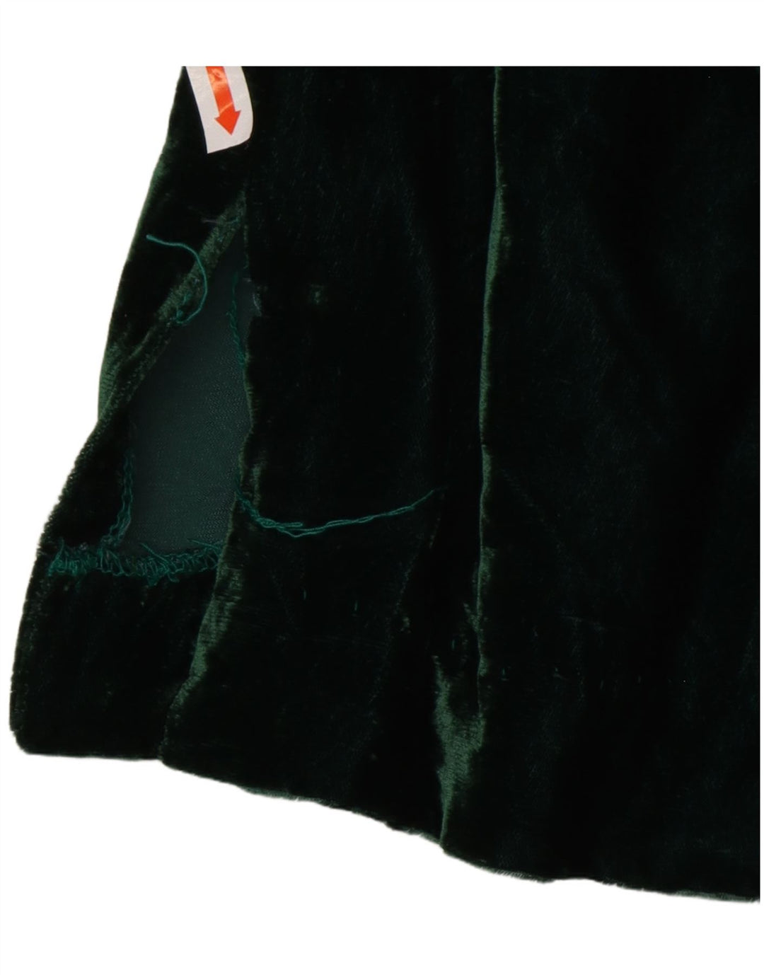 VINTAGE ženska pulover košulja od baršuna US 8 Srednje zelena