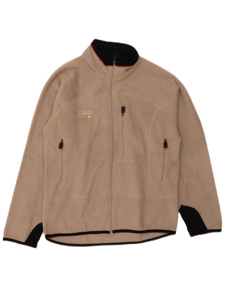 Fila Muška jakna od flisa UK 40 Large Beige Colourblock Poliester