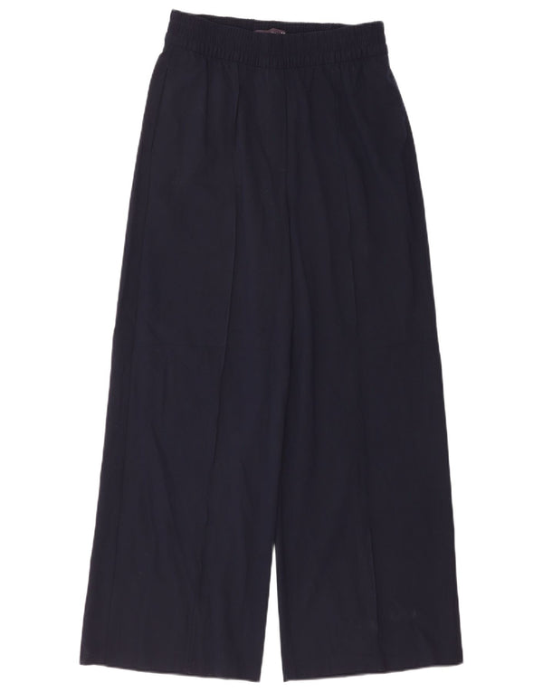 Marks & Spencer ženske široke chino hlače UK 8 male W26 L28 tamnoplave