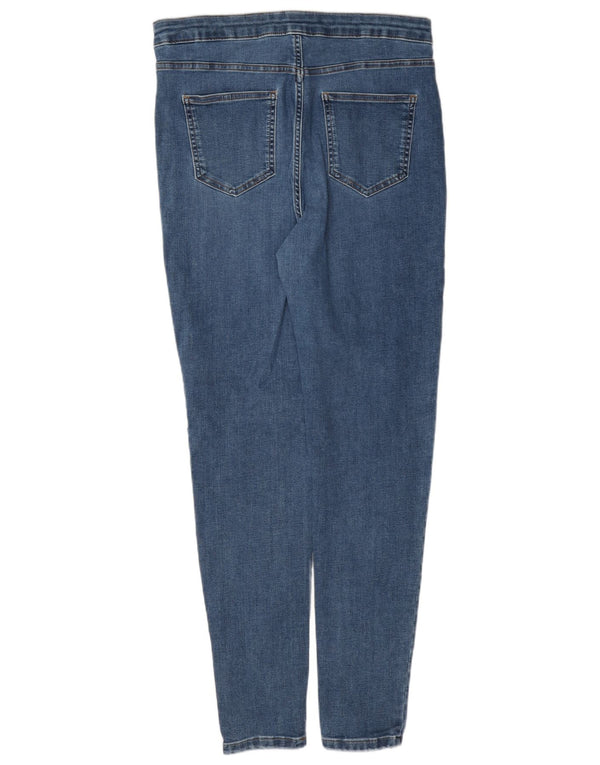 Marks & Spencer ženske super uske traperice UK 14 Large W32 L30 plavi pamuk