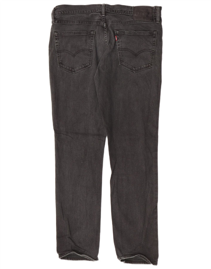 Levi's muške uske traperice W36 L32 crni pamuk
