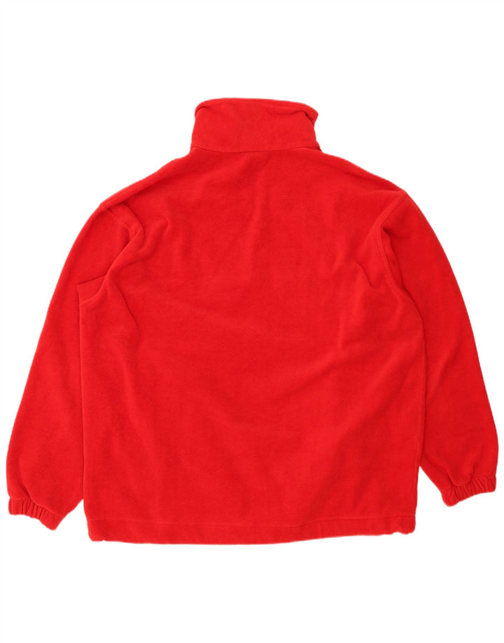 ELLESSE Muški džemper od flisa s patentnim izrezom 2XL, crveni poliester