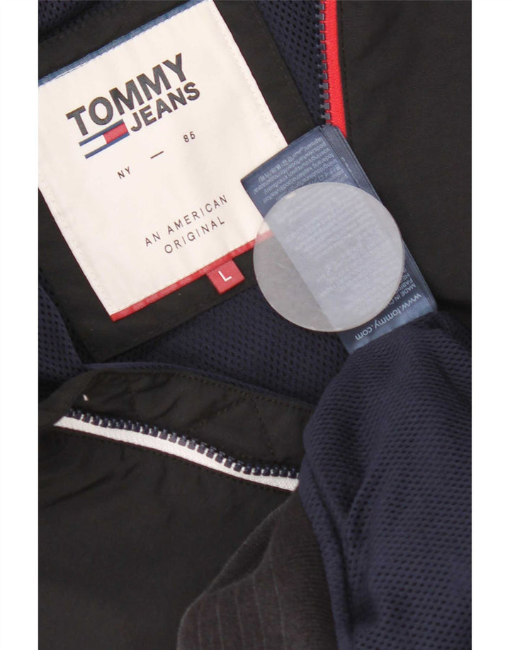 Tommy Hilfiger muška bomber jakna UK 40 veliki crni najlon