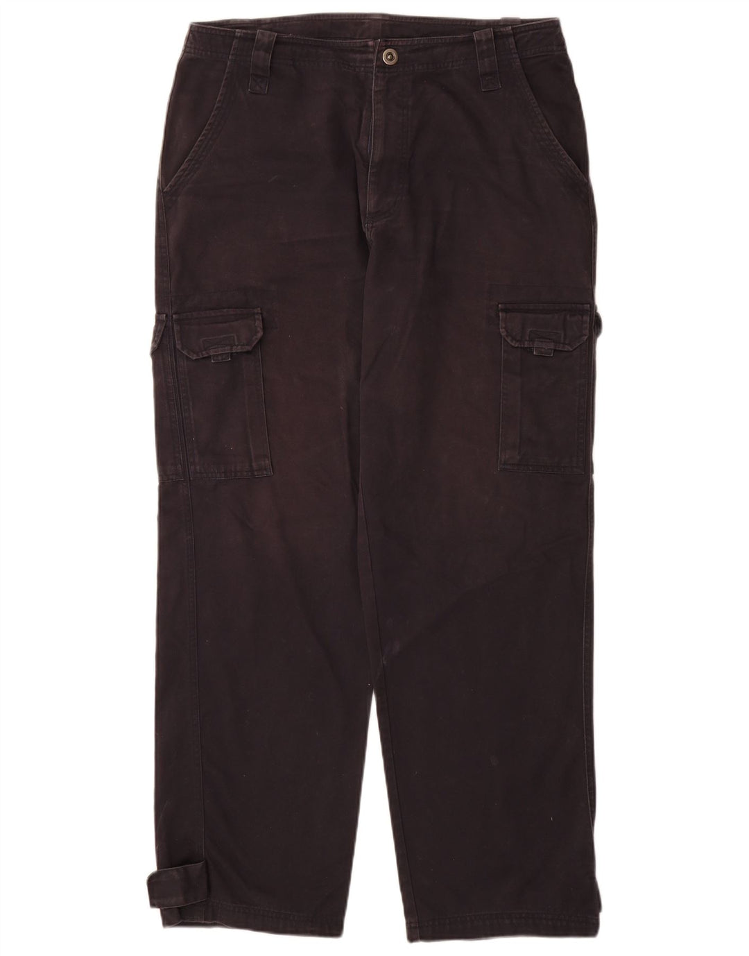 Adidas muške ravne kargo hlače srednje veličine W32 L32 tamnoplavi pamuk