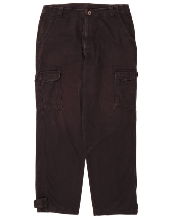 Adidas muške ravne kargo hlače srednje veličine W32 L32 tamnoplavi pamuk