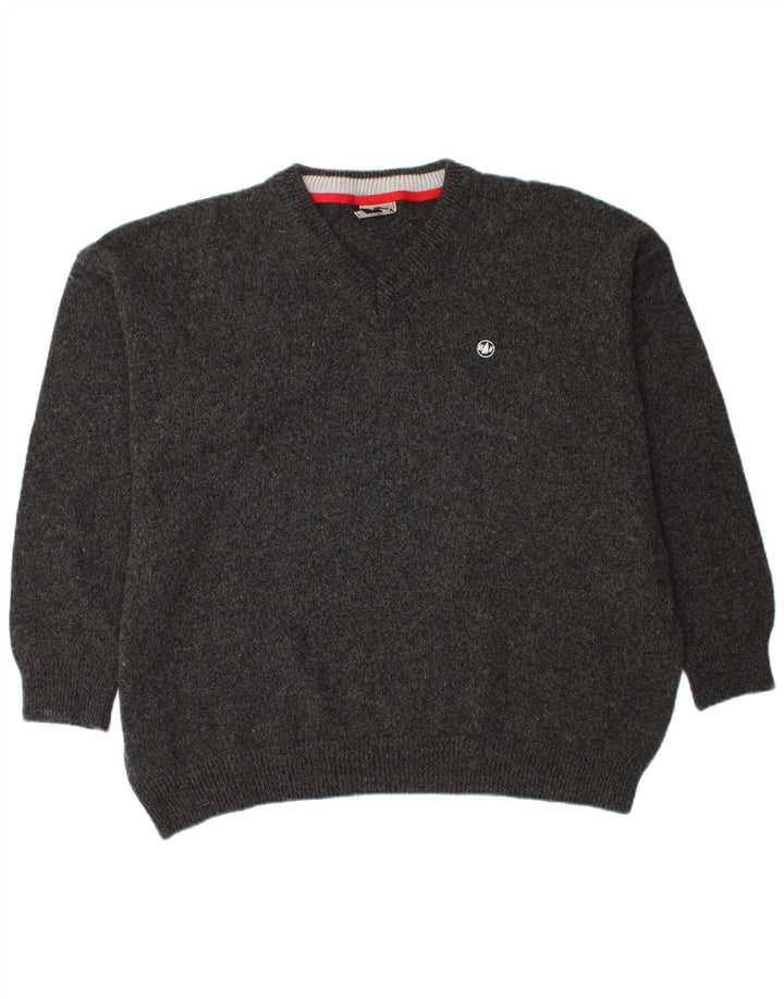 MURPHY & NYE Muški džemper s V-izrezom 2XL crna vunena