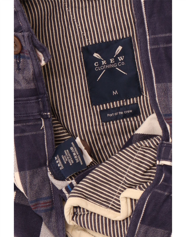 CREW ODJEĆA Muške Cargo kratke hlače srednje veličine W32 tamnoplavi karirani pamuk