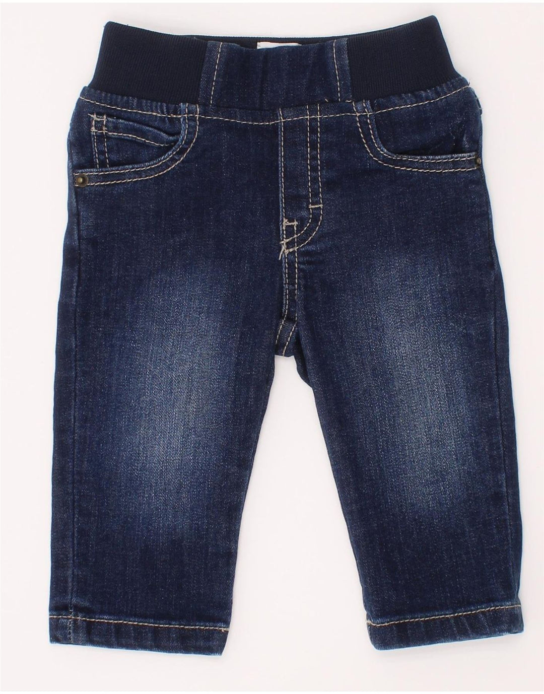 Hugo Boss Baby Boys Graphic Straight Jeans 3-6 mjeseci W18 L8 plavi pamuk