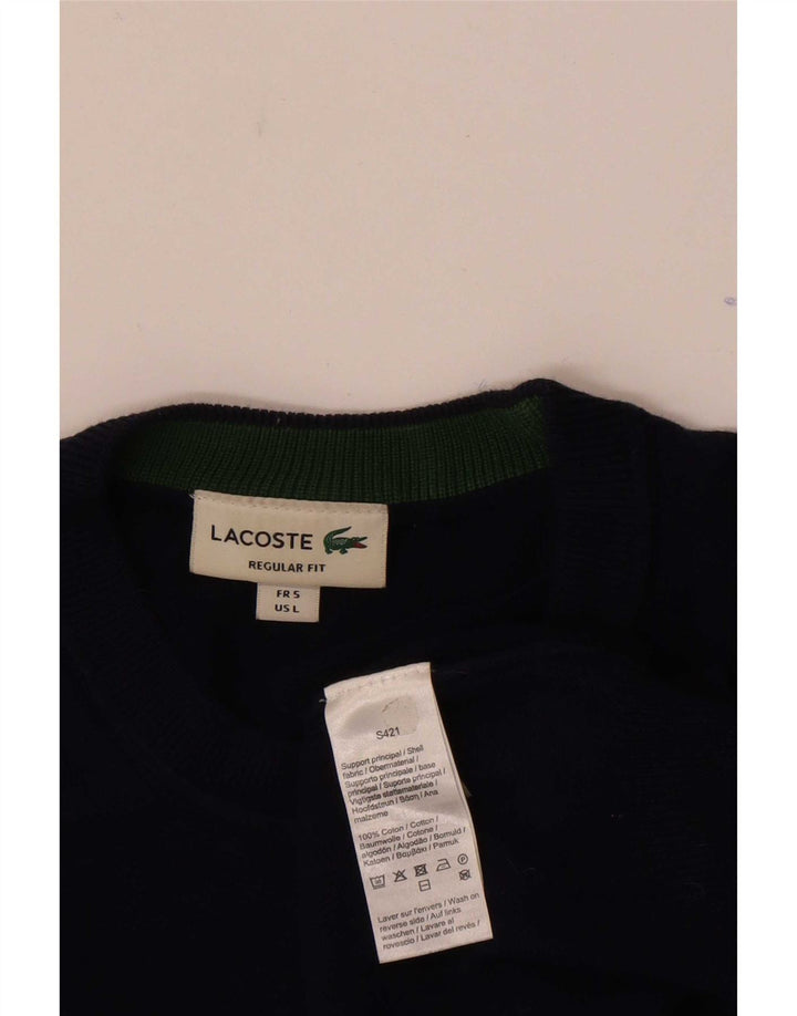 Lacoste muški džemper s okruglim izrezom veličine 5 veliki tamnoplavi