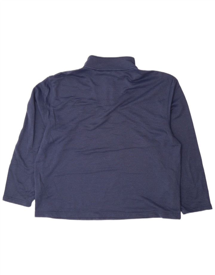 Izod muška majica s izrezom s patentnim zatvaračem 2XL tamnoplavi poliester