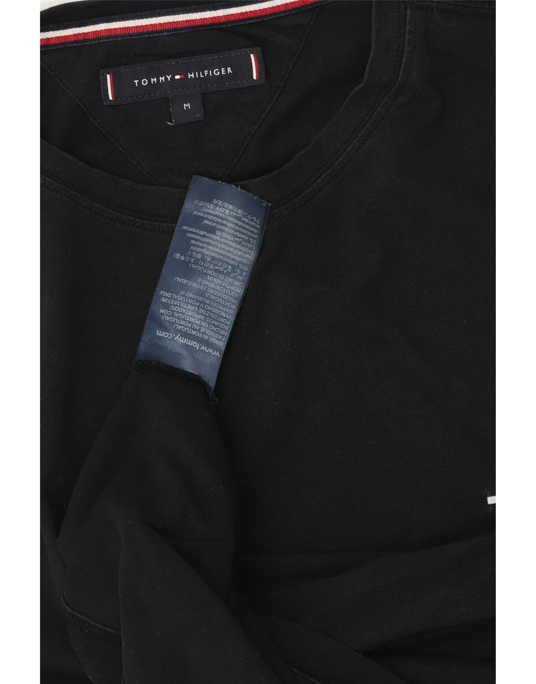 Tommy Hilfiger muška majica kratkih rukava srednji crni pamuk
