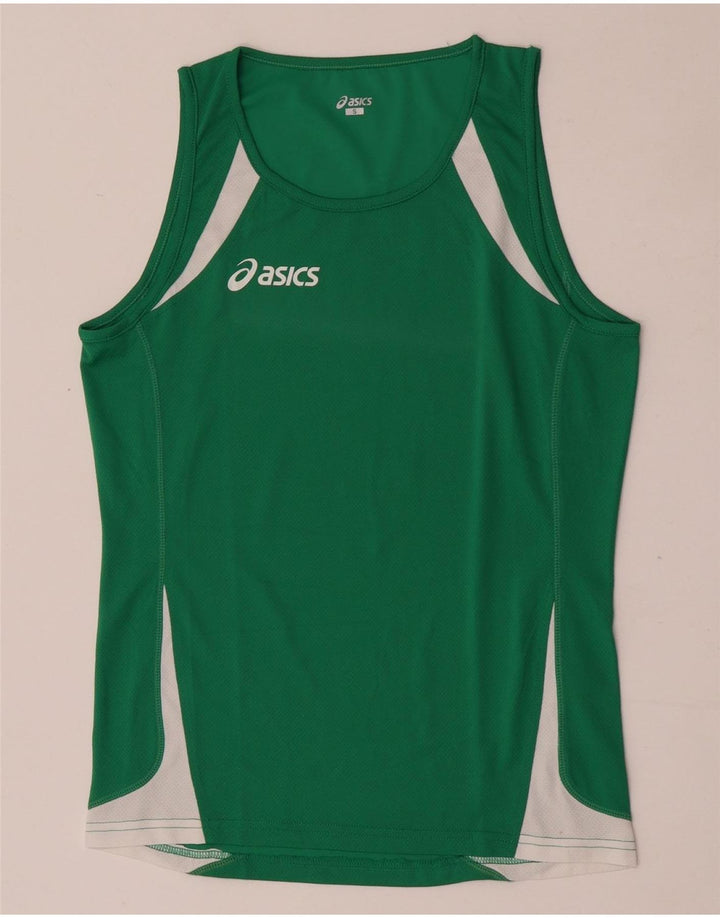 Asics muški gornji dio prsluka s grafičkim motivima, male zelene boje