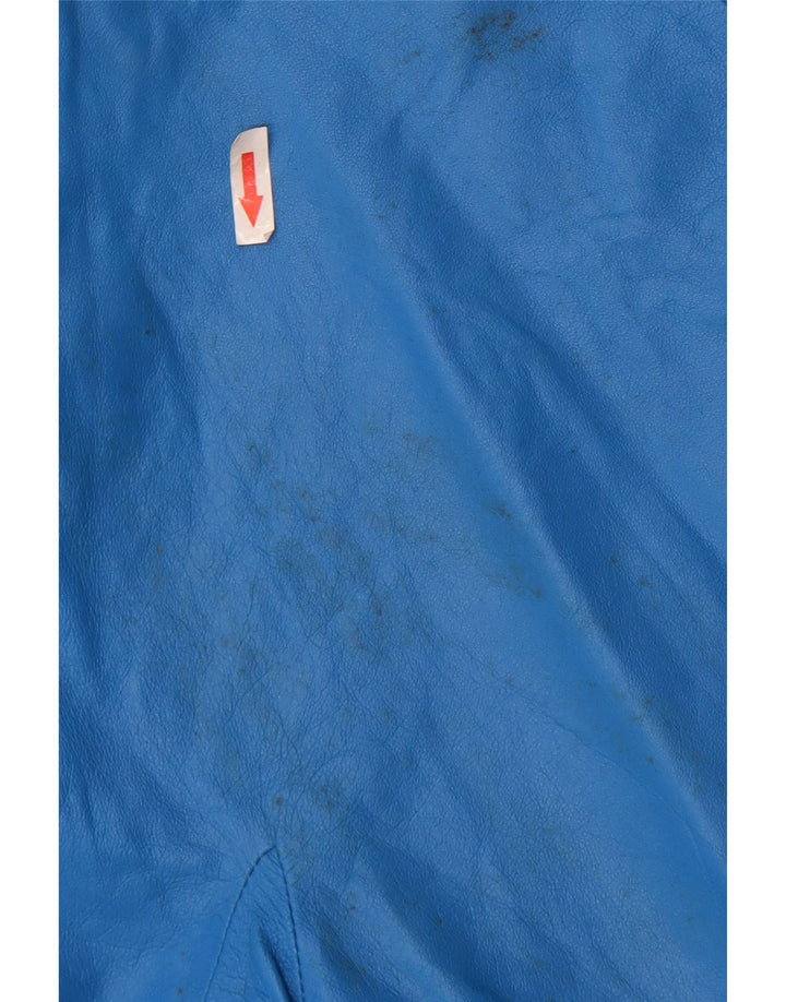 Vintage ženska kožna jakna IT 46 Large Blue