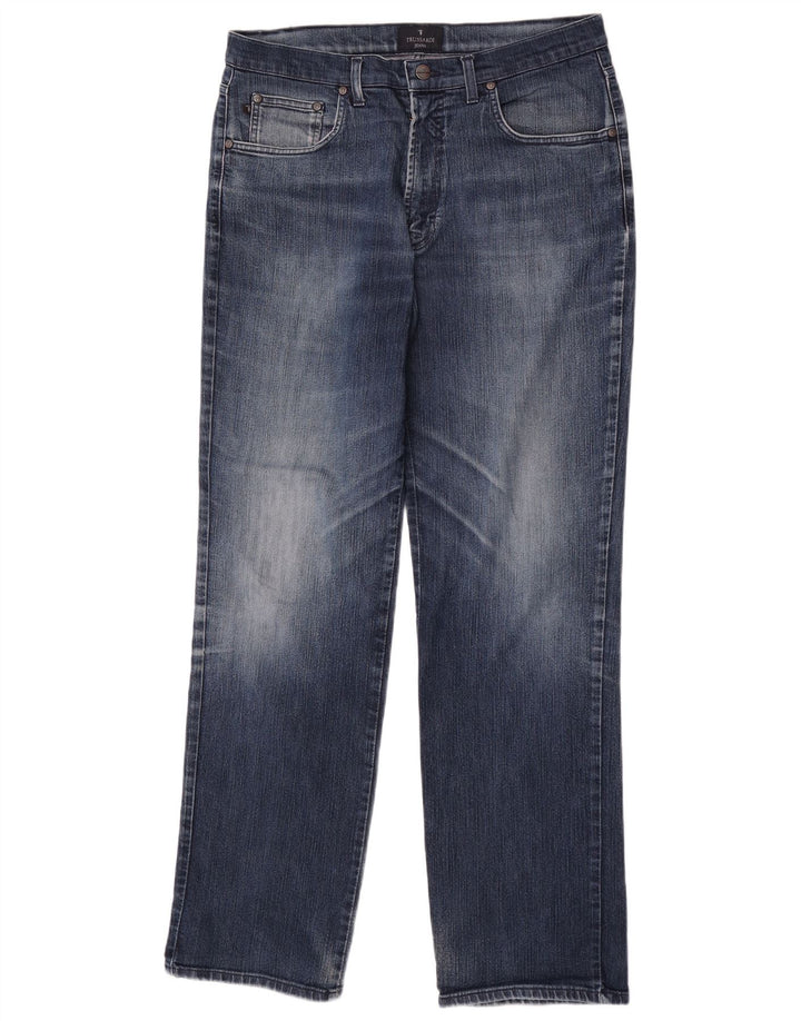 Trussardi muške ravne traperice W36 L32 plavi pamuk