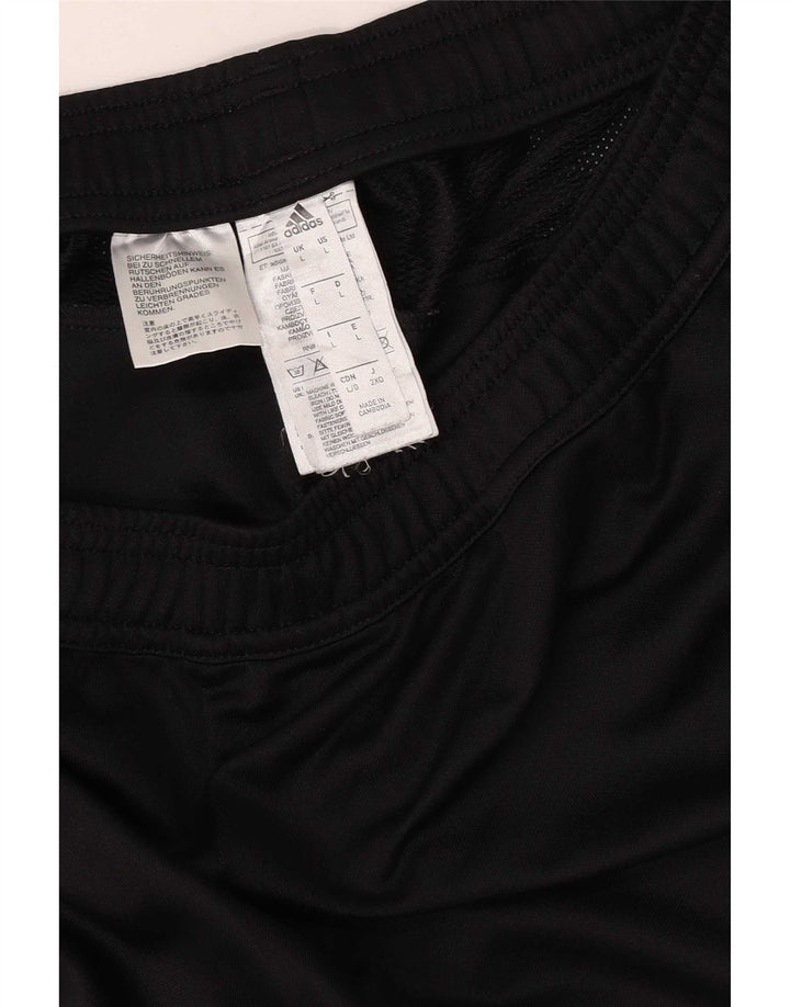 Adidas muške hlače od trenirke velike crne poliesterske