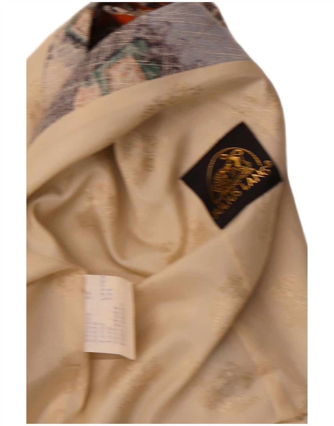 Julius Lang muški grafički prsluk IT 54 XL bež patchwork viskoza